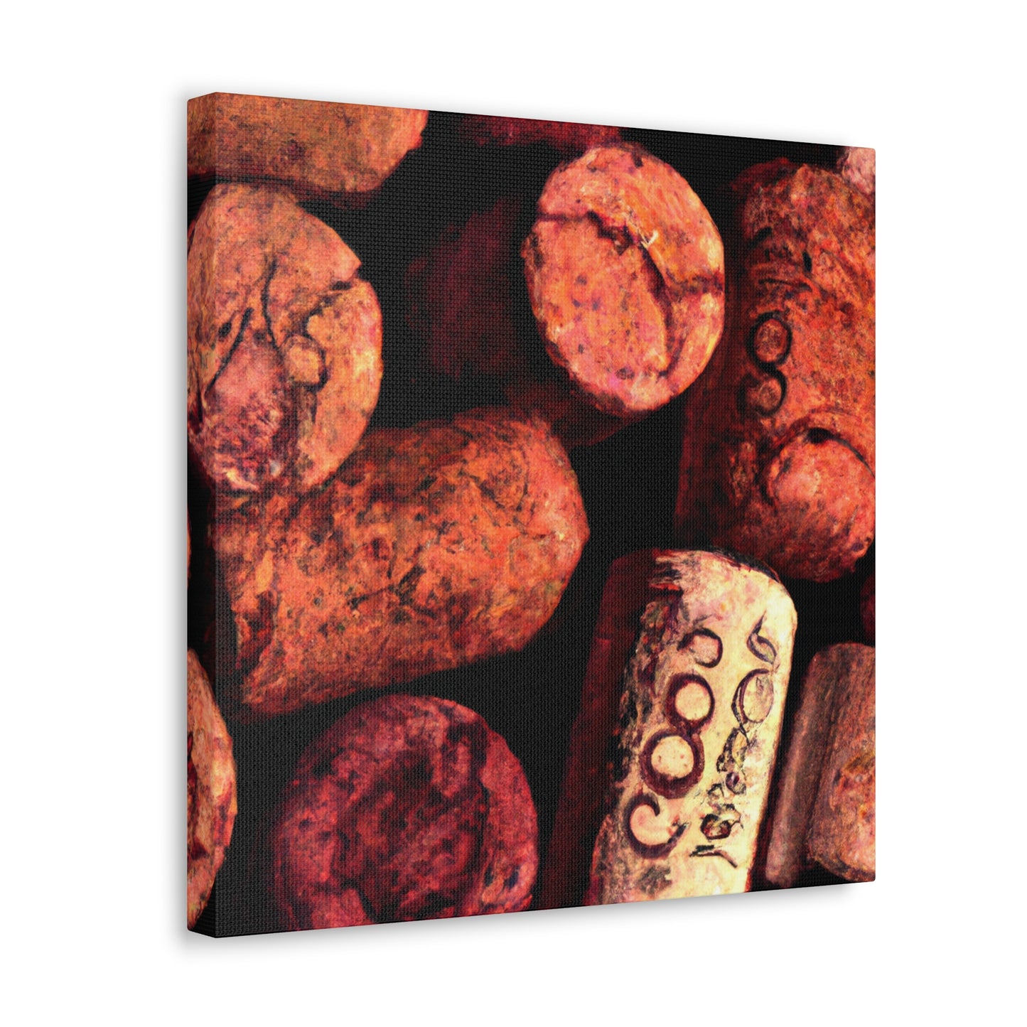 "Corks of Wine Ablaze" - Canvas