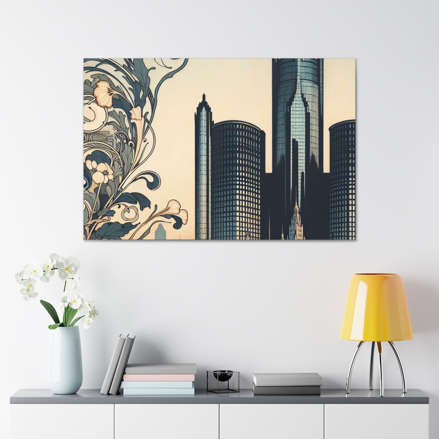 "Retro Motor City Glory" - Canvas