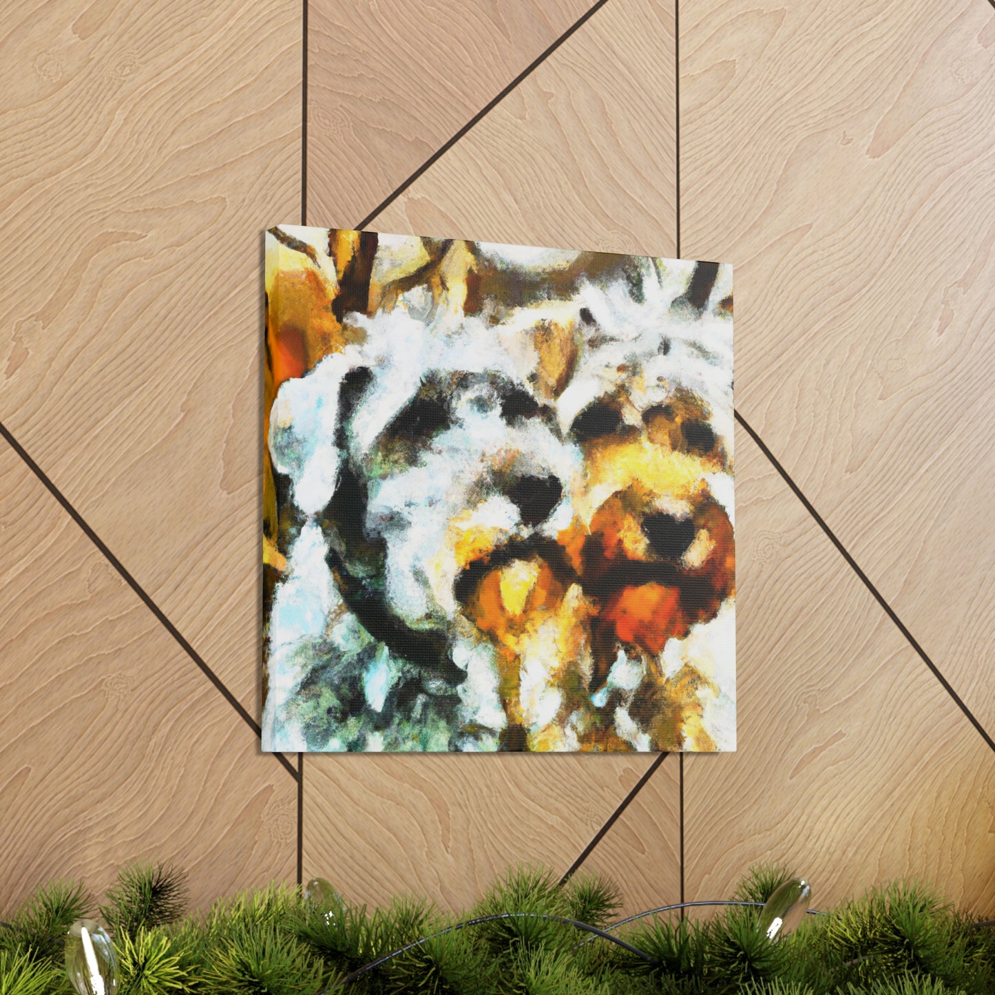 Spaniel in Autumn Leaves - Canvas