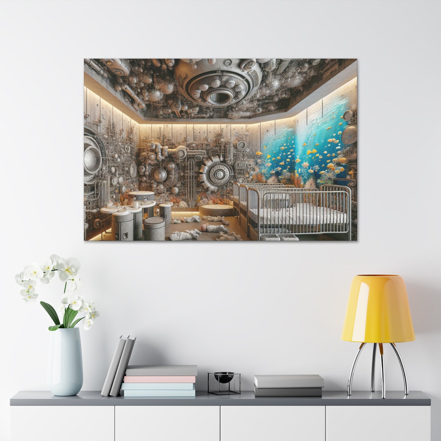 Ethereal Marine Harmony - Canvas