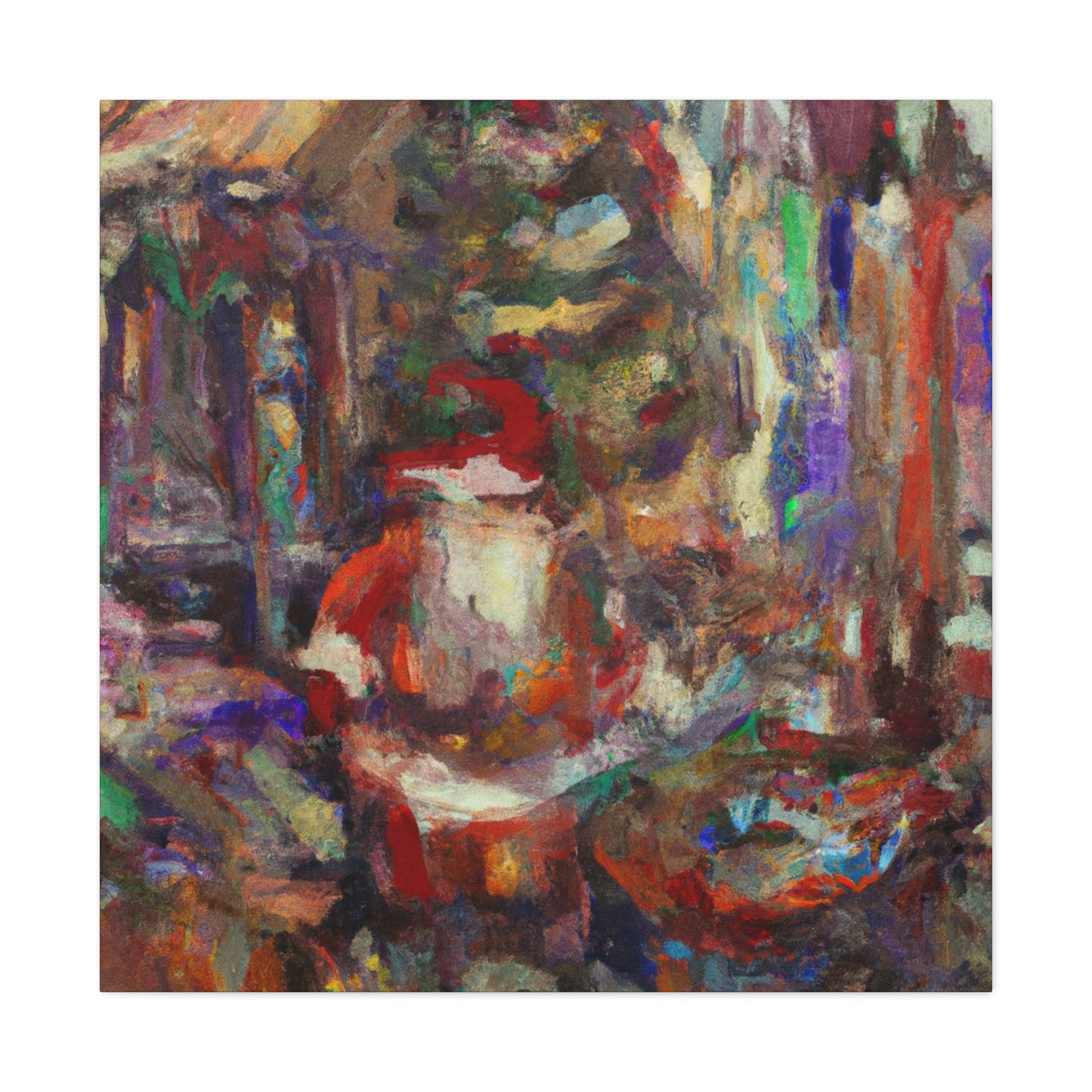 "Santa's Workshop Impressions" - Canvas