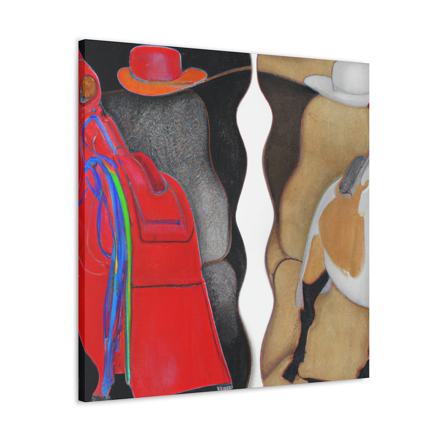 "Saddle Bags Memory Lane" - Canvas