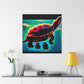 "Turtle of Art Deco" - Canvas