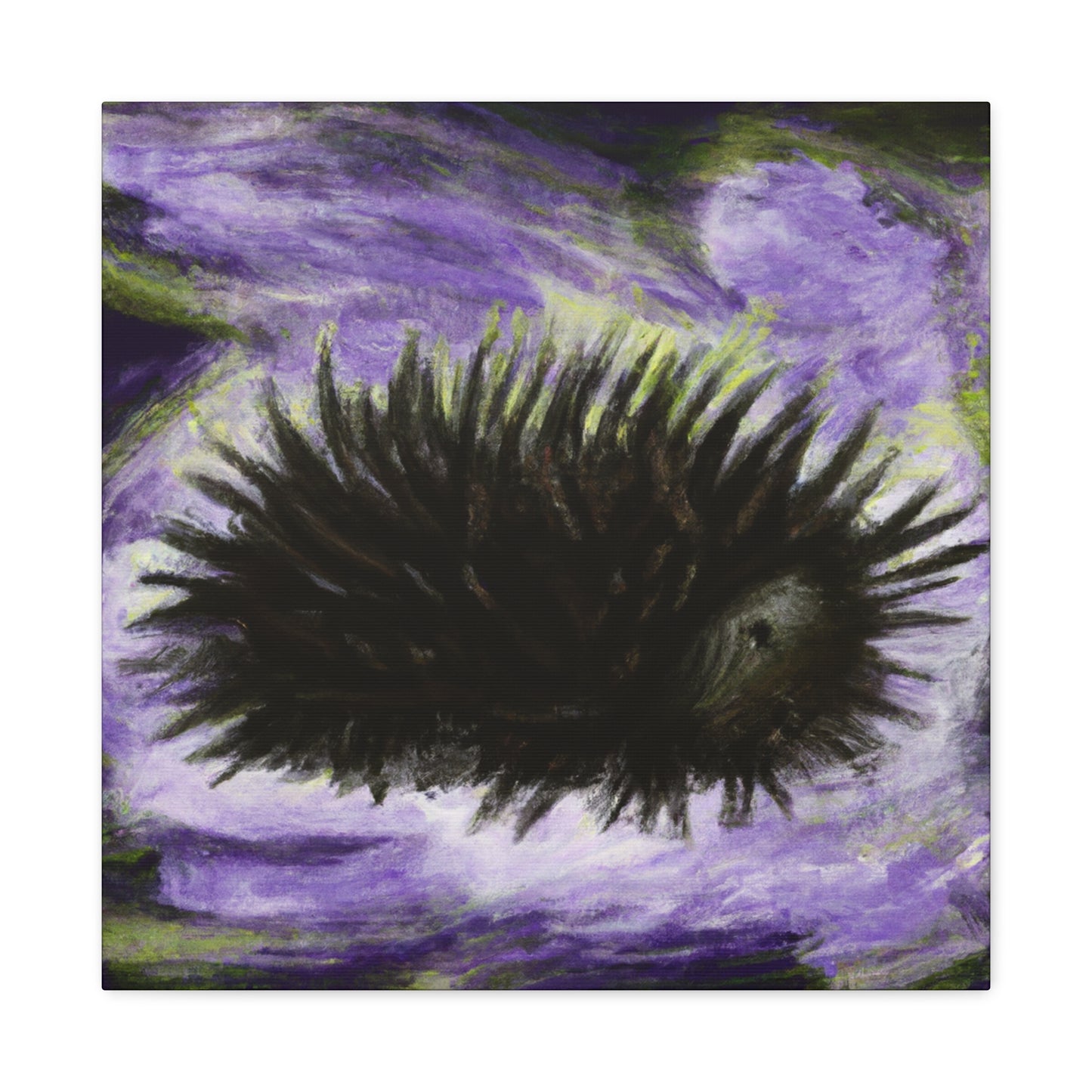 "Sea Urchin Embrace Ebb" - Canvas