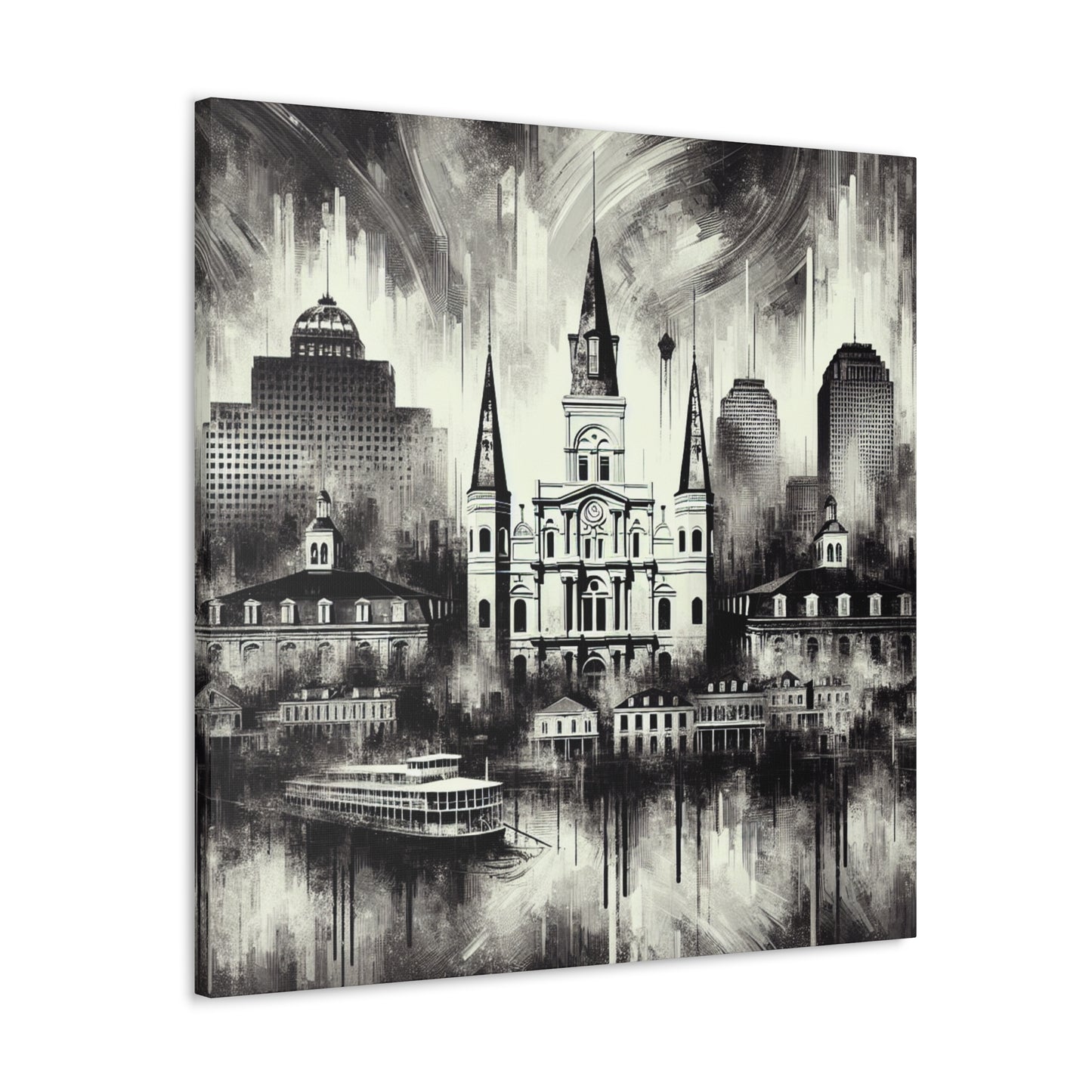 Vibrant Crescent City Creation - Canvas