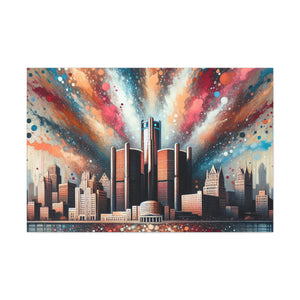 "Motor City Glows" - Canvas