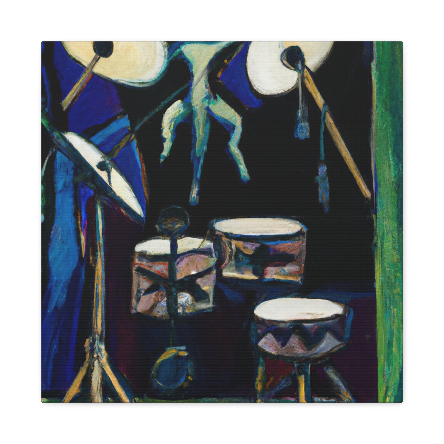 "Drumming the Nouveau Way" - Canvas