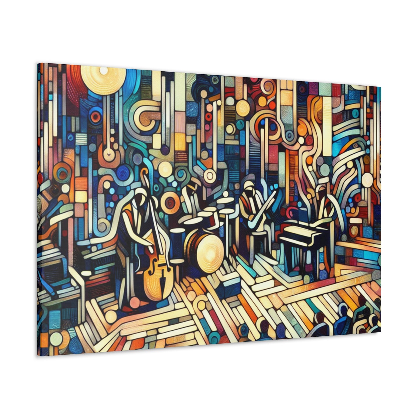 Echoes of Jazz Nights - Canvas