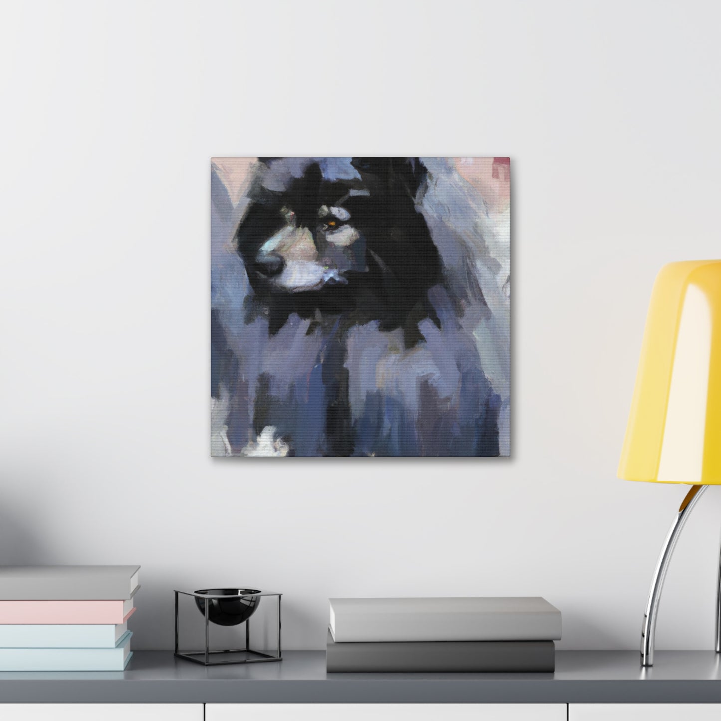 "Keeshond in Abstraction" - Canvas