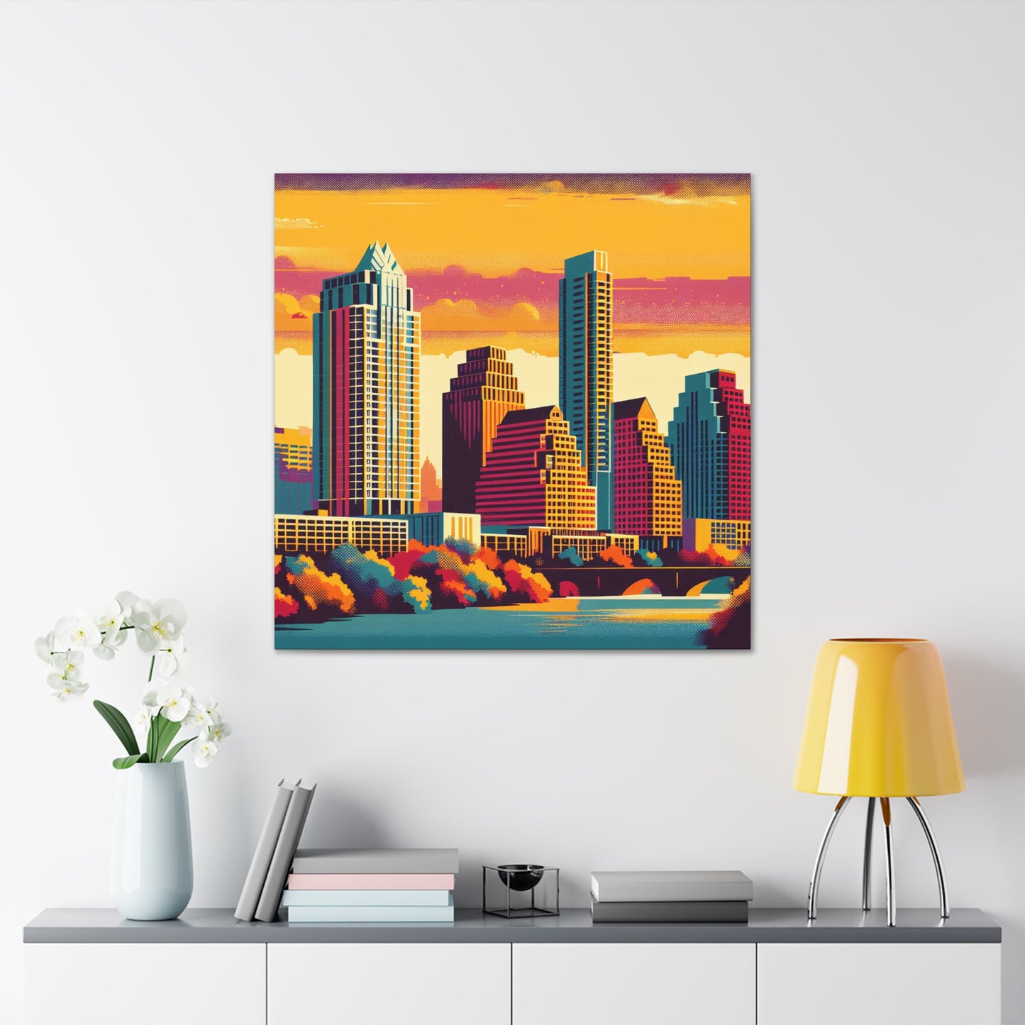 "Colorful Austin Skies" - Canvas