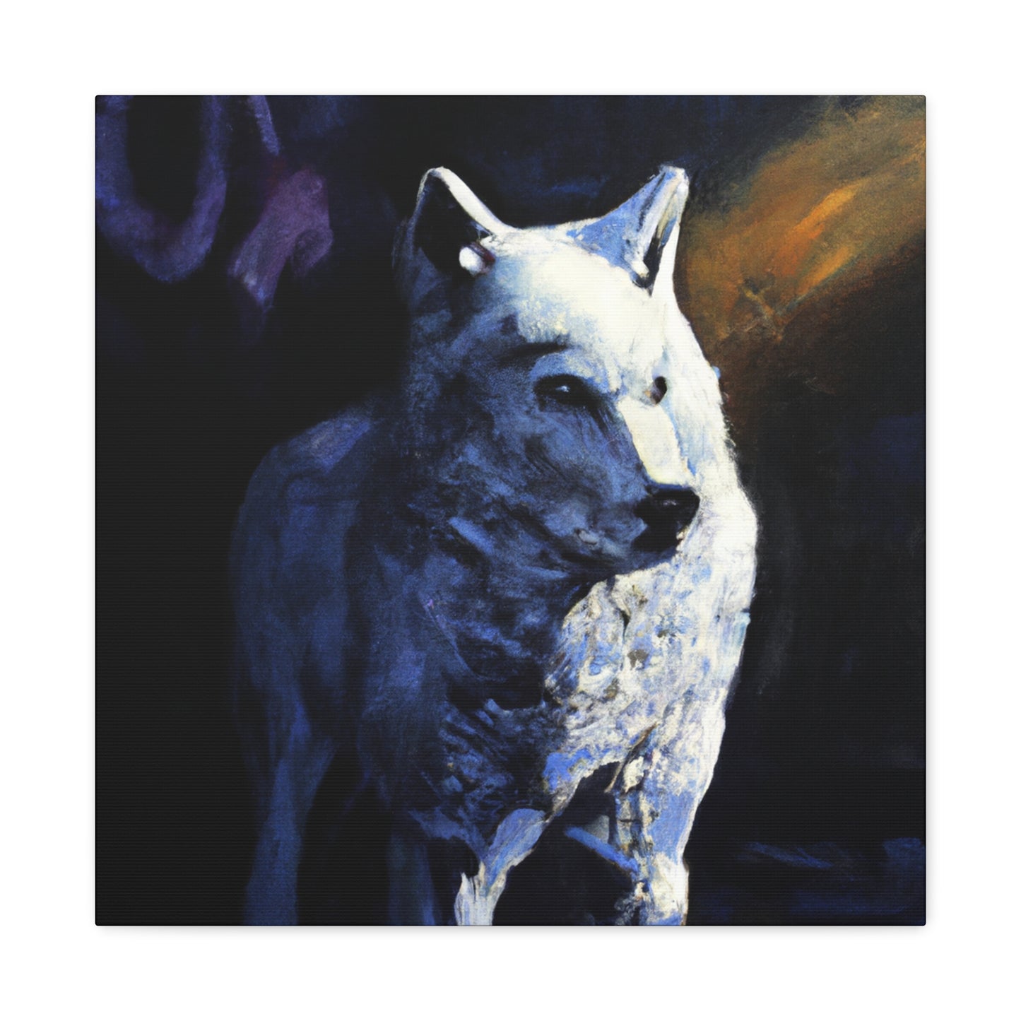 Arctic Wolf Snowscape - Canvas