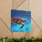 "Blue Sea Turtle MTN" - Canvas