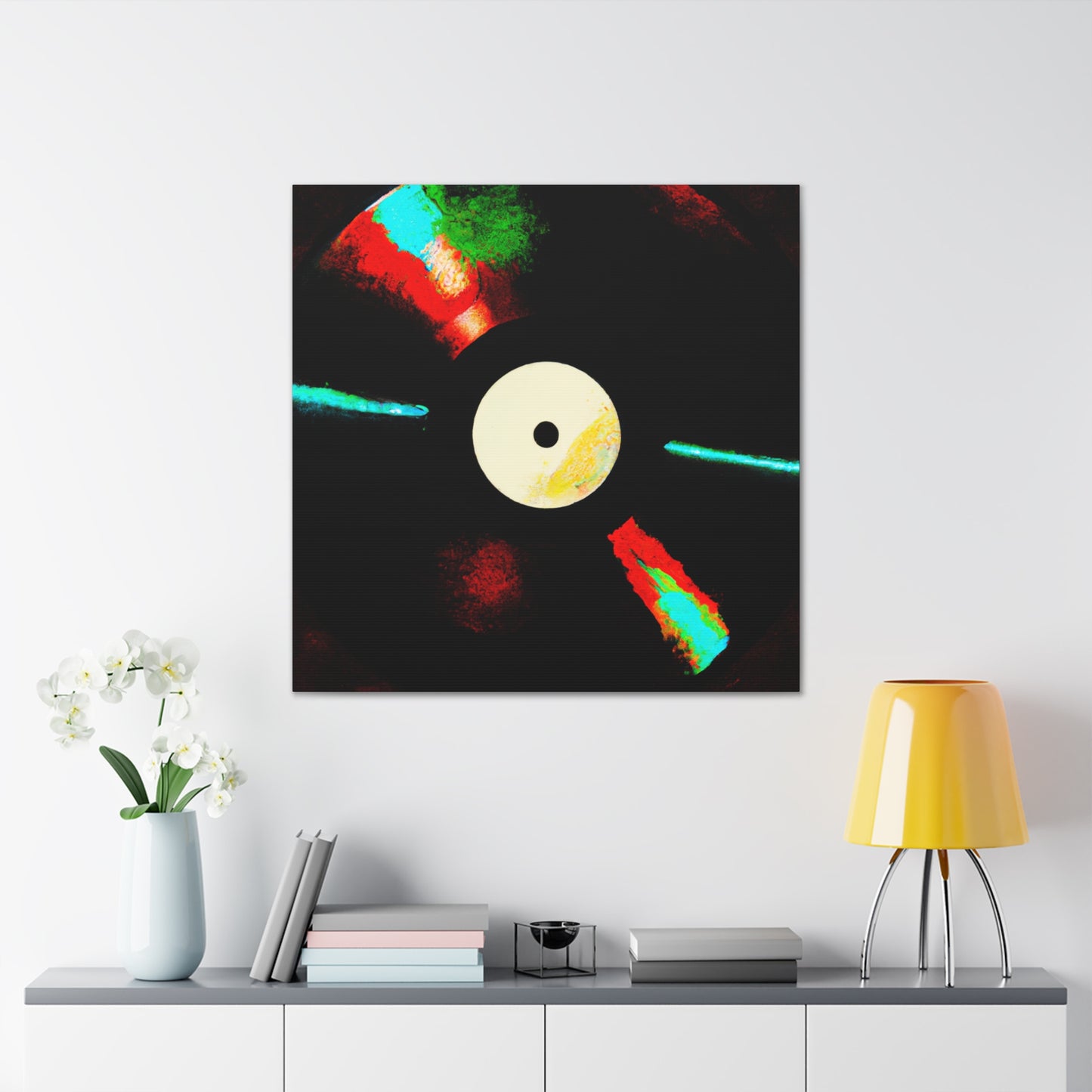 "Vinyl Record Symphony" - Canvas