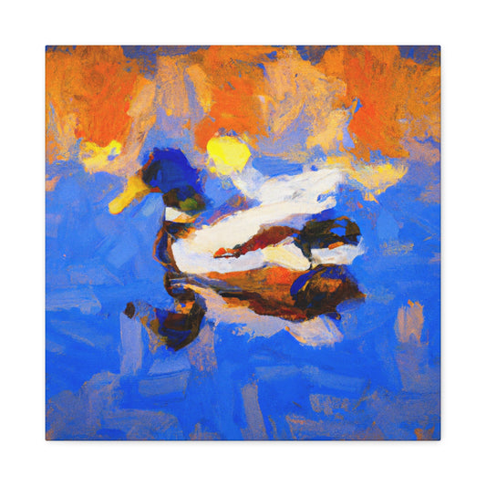 Mallard Duck Impressionism - Canvas