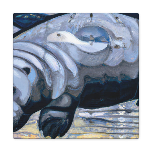 Majestic Manatee Splendor - Canvas