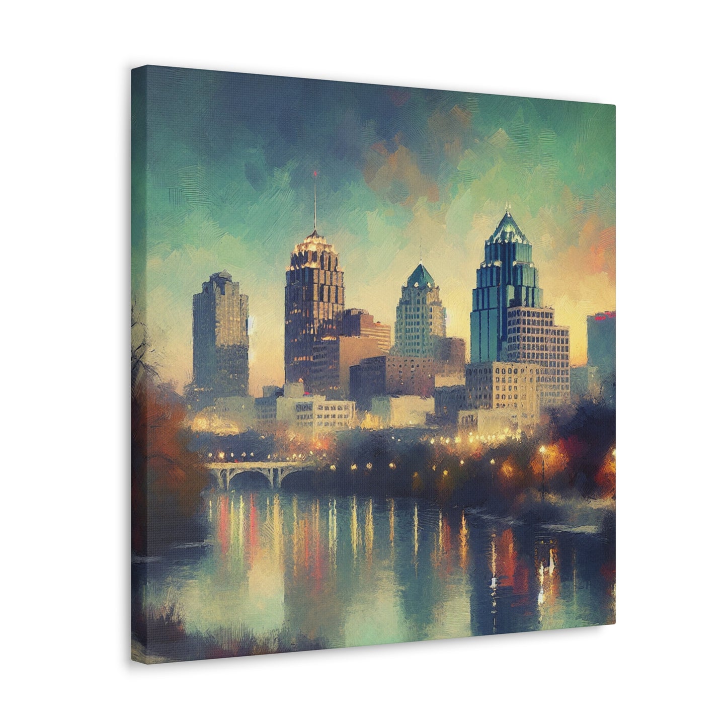 "Vibrant Serenity of San Antonio" - Canvas