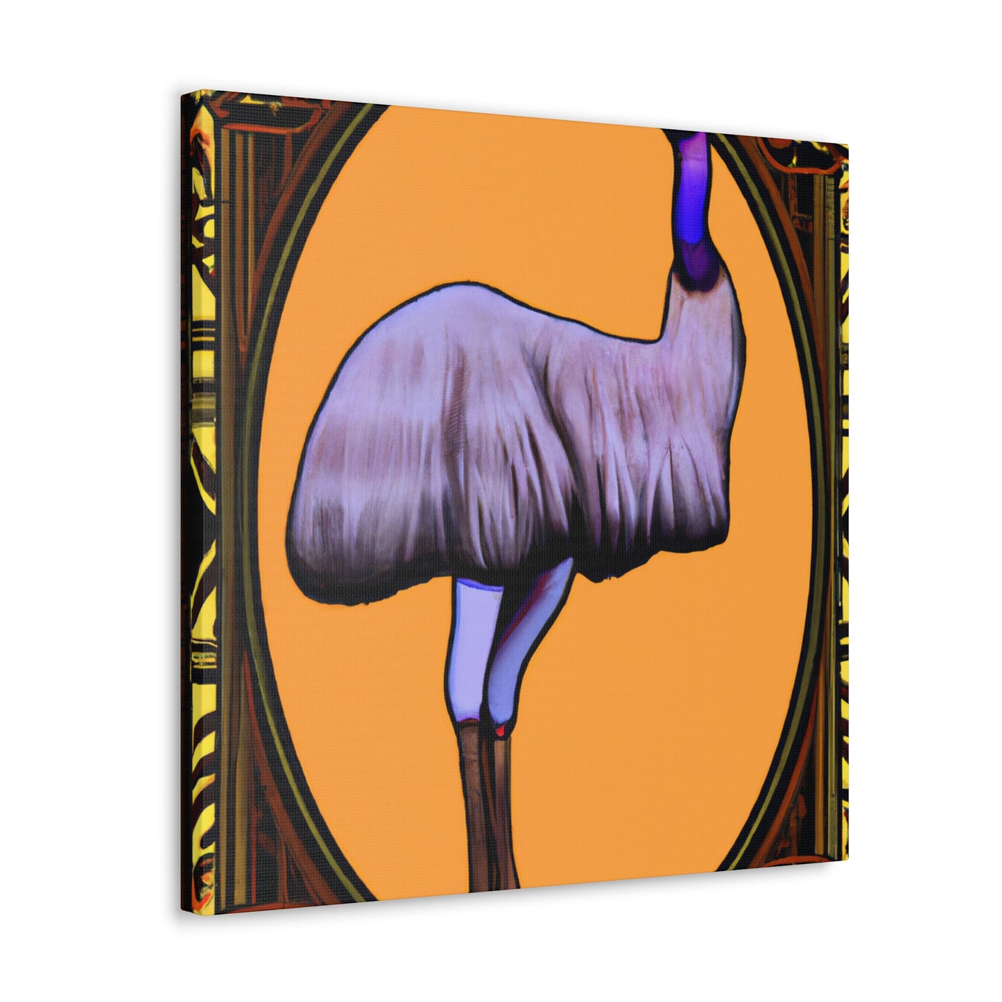 "Emu on Canvas Joy" - Canvas