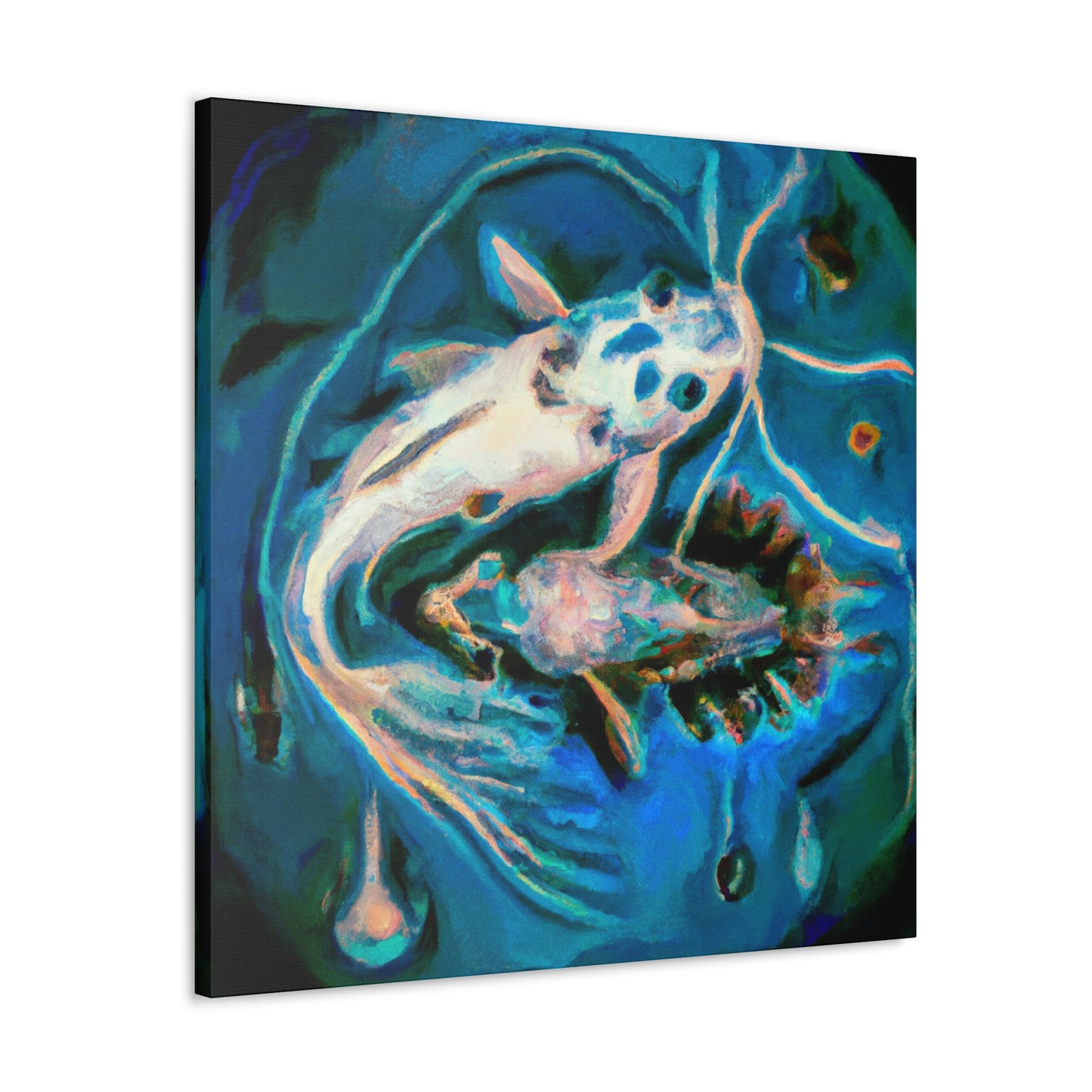 "Corydoras Catfish Gala" - Canvas