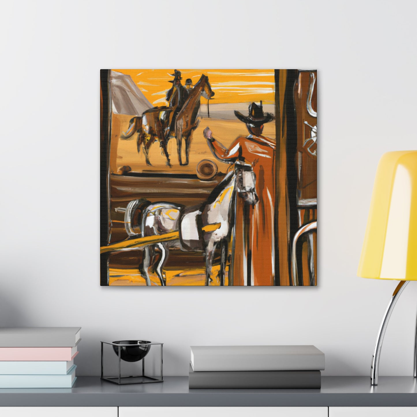 "Stagecoach in Motion" - Canvas