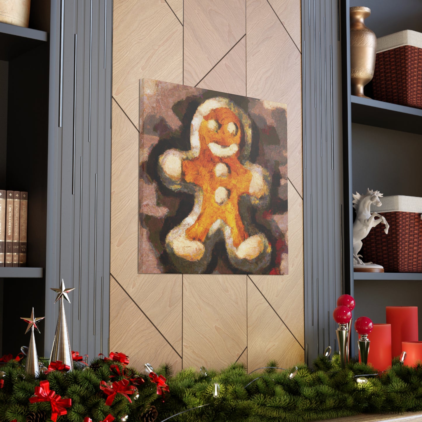 Gingerbread Man Deco - Canvas