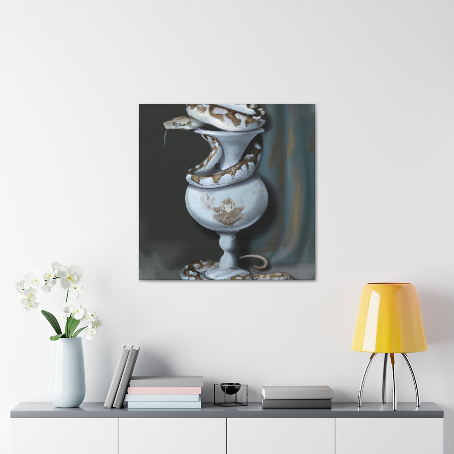 Snake in Splendor. - Canvas