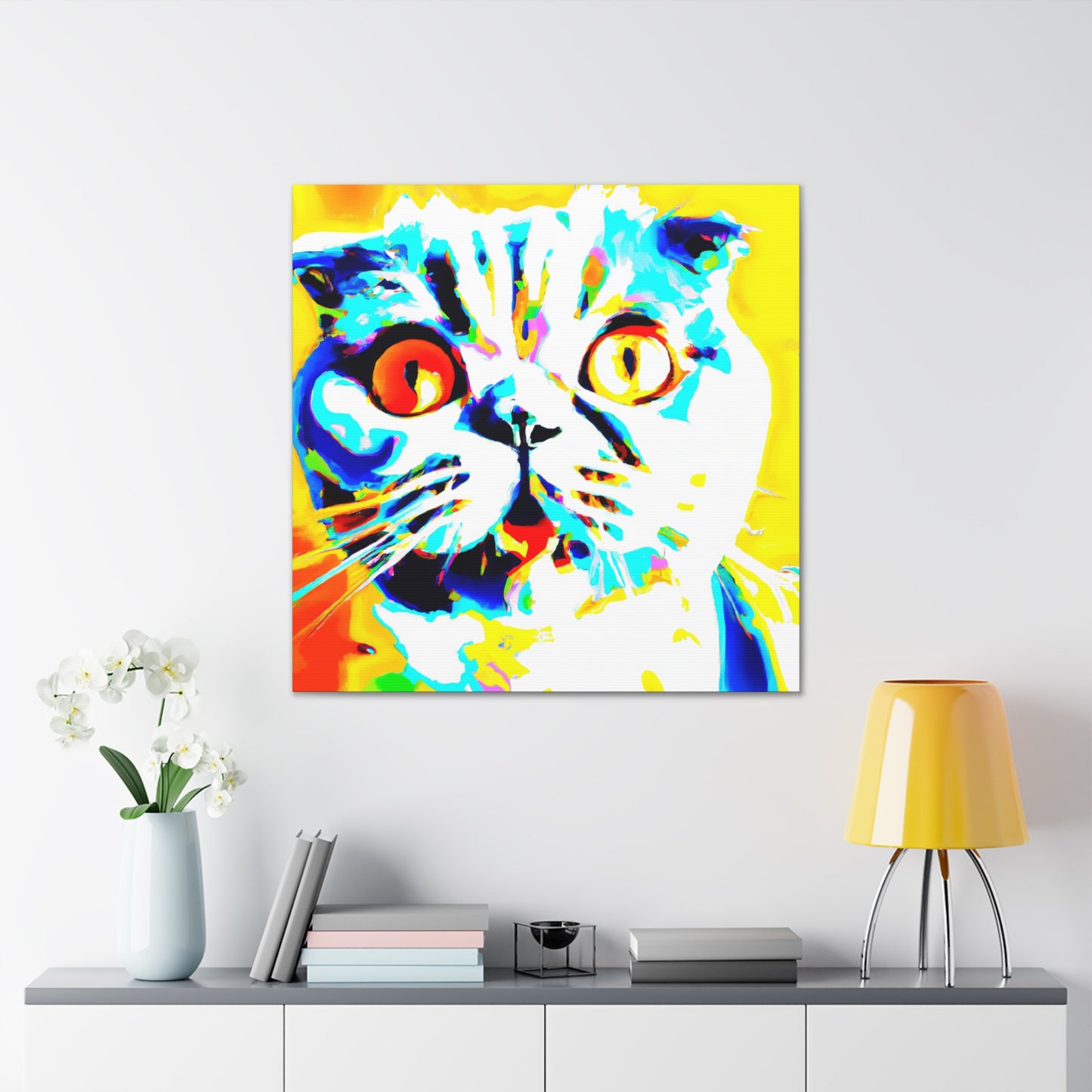 Scottish Fold Reflection - Canvas