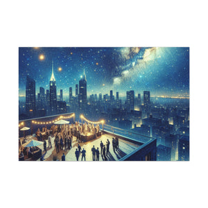 Majestic Rooftop Revelry - Canvas