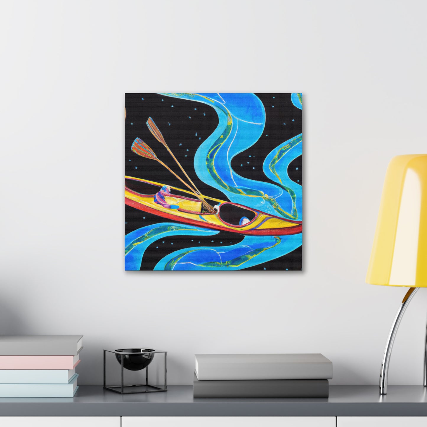 Kayak on the River - Canvas