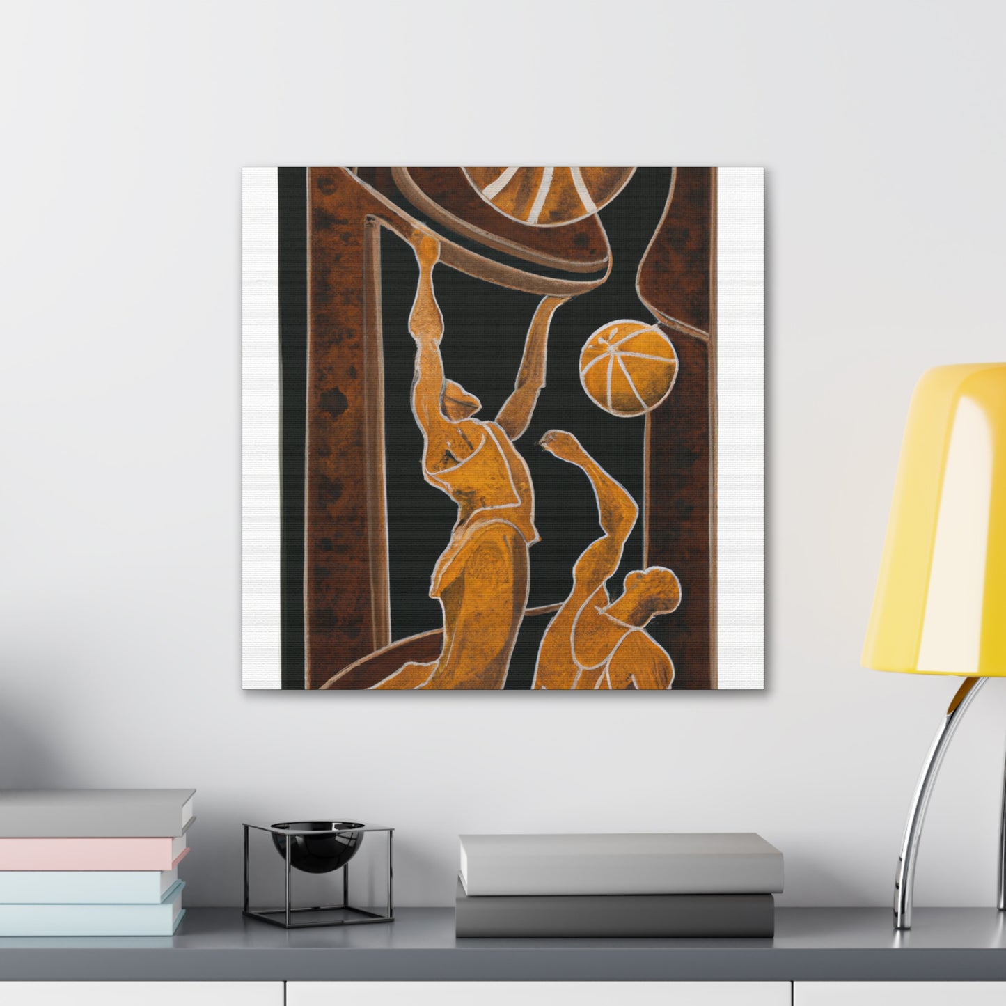 "Basketball in Bloom" - Canvas