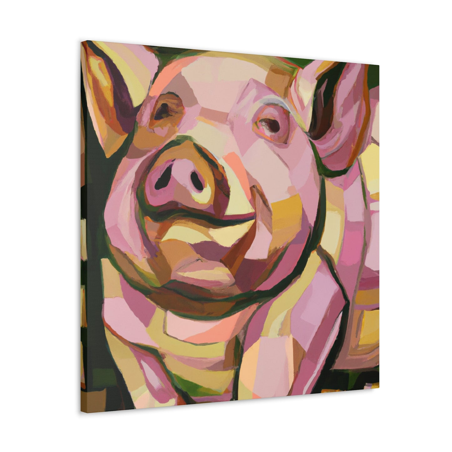 "Pot Belly Pig Deco" - Canvas