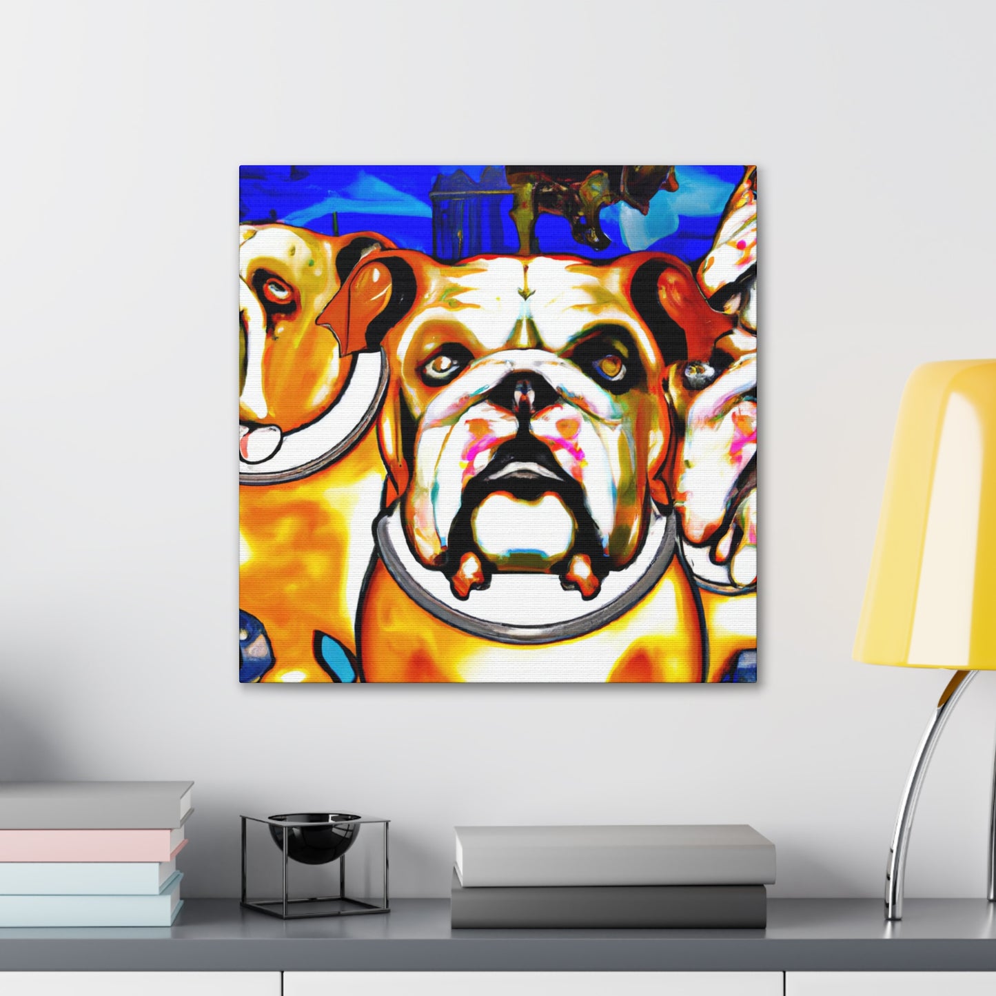 English Bulldog Dreamscape - Canvas