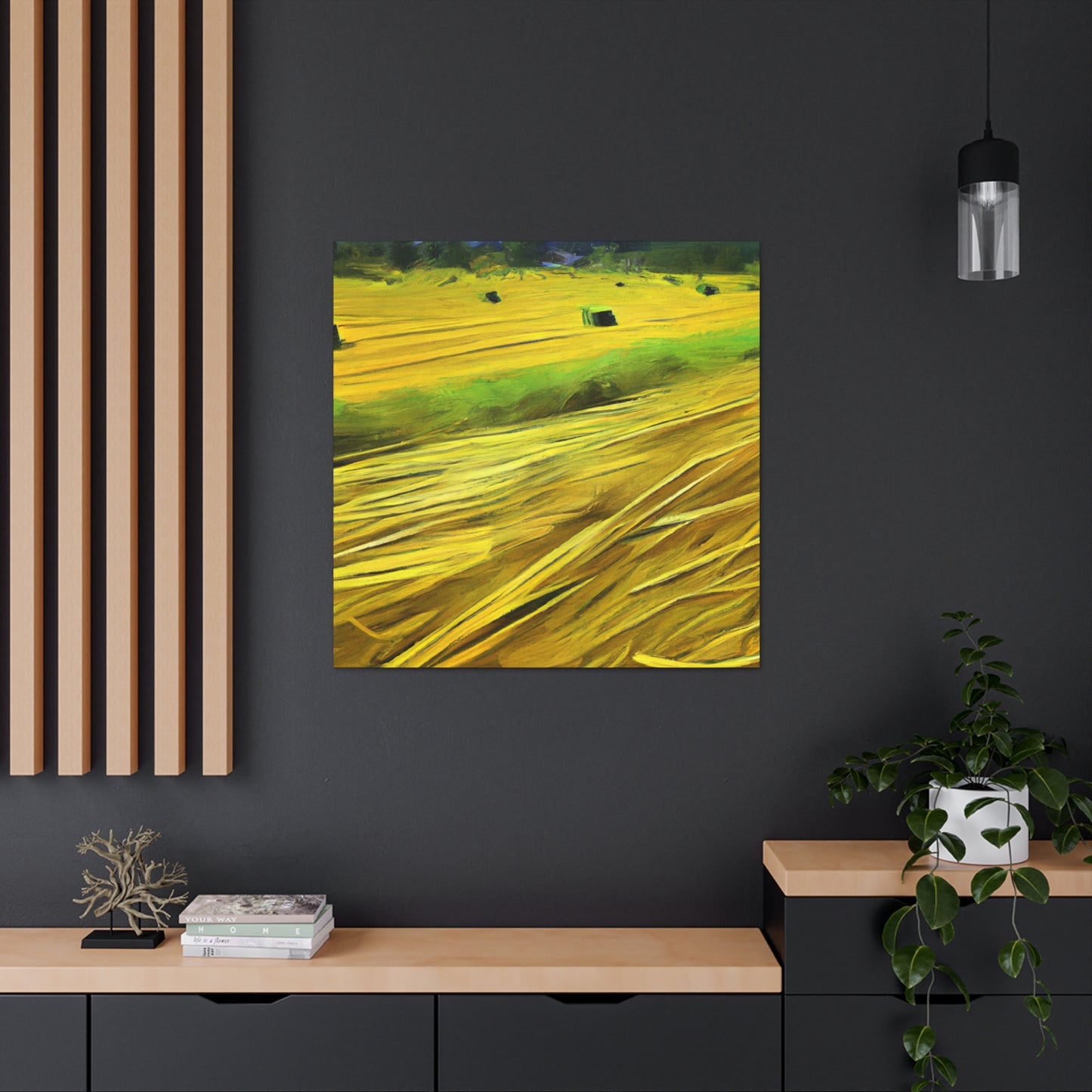 Sunlit Hay Field Dream - Canvas