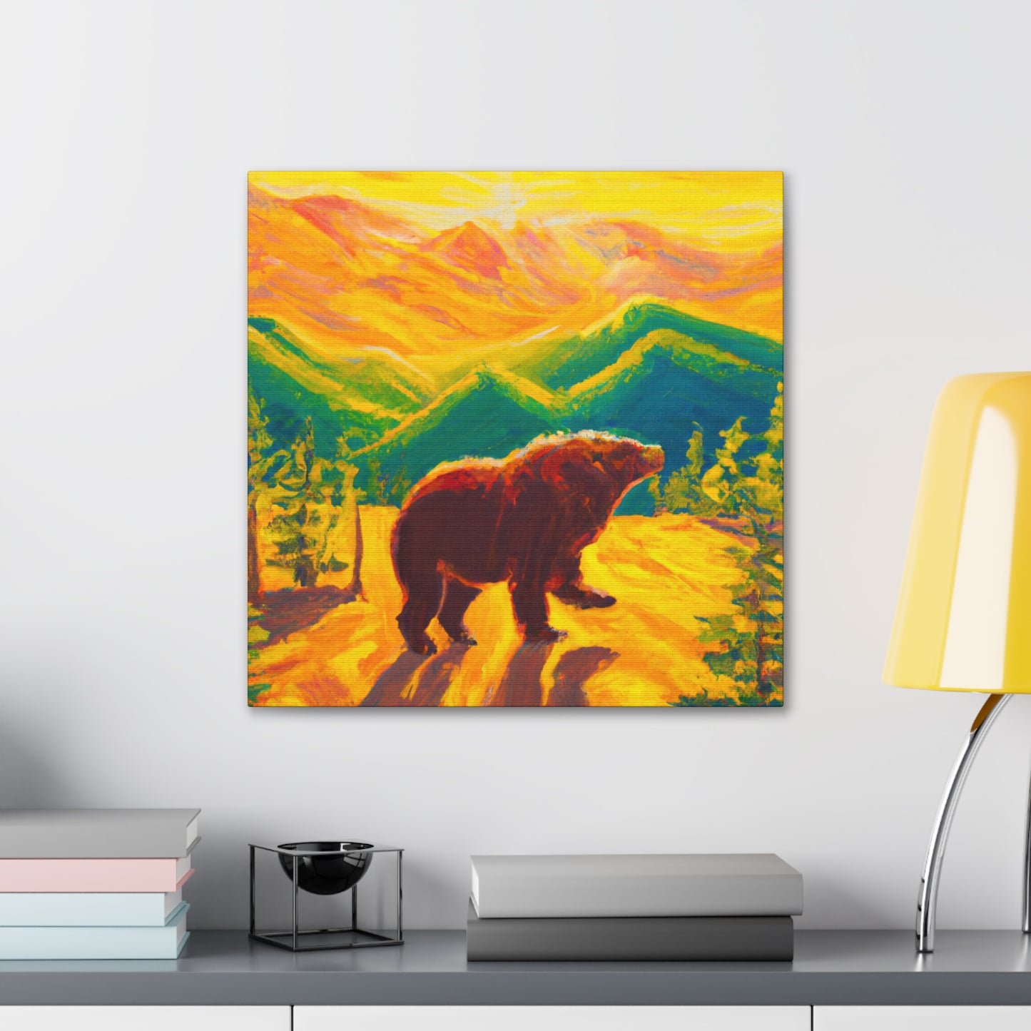 Bear in the Wilderness - Canvas