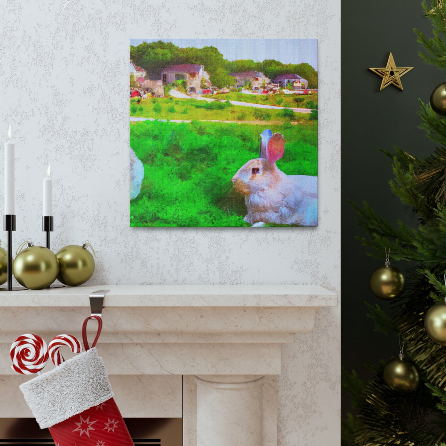 Rabbit in a Wilderness - Canvas