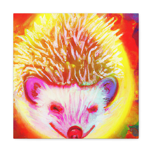 Hedgehog in Bloom. - Canvas