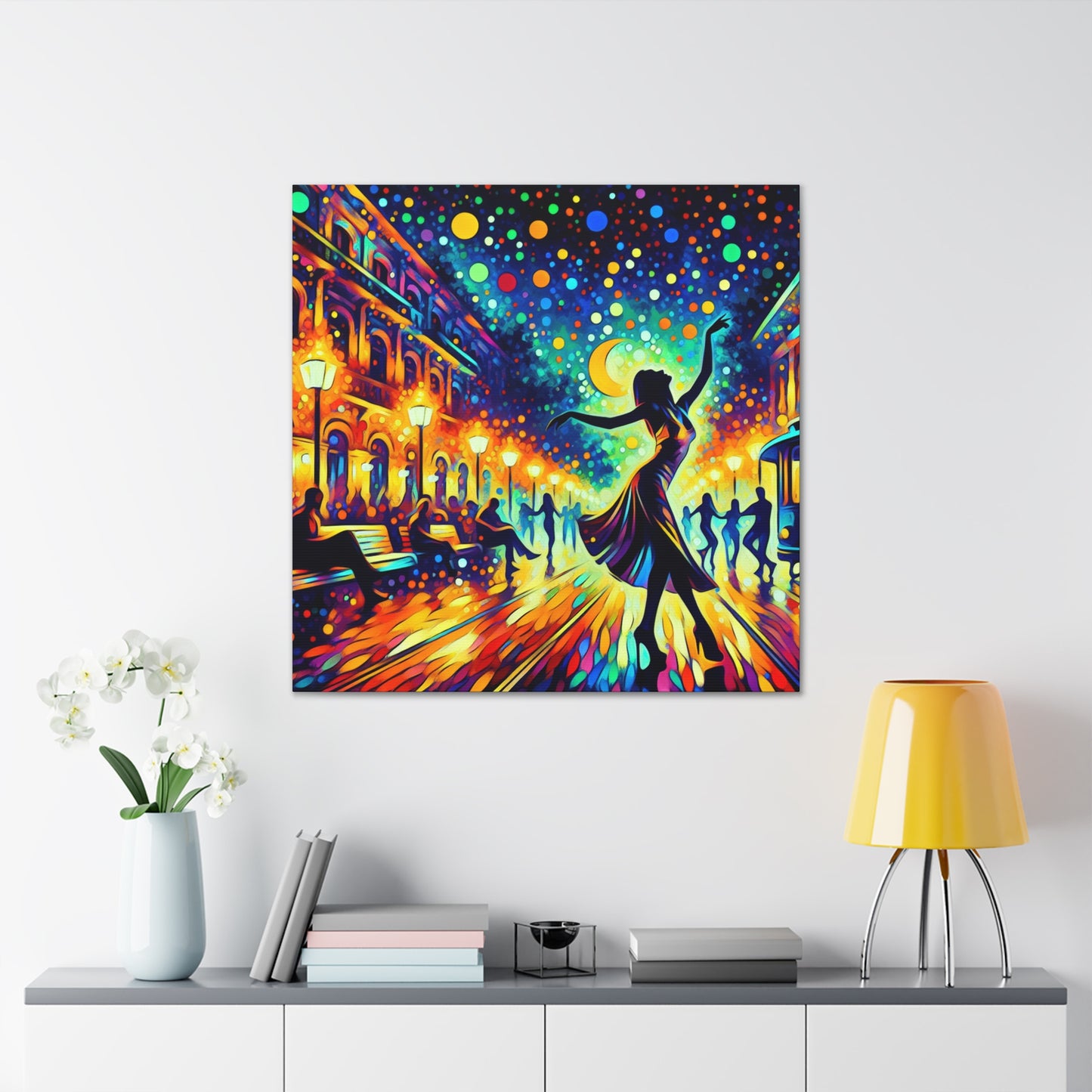 Vibrant Saxophone Serenade - Canvas