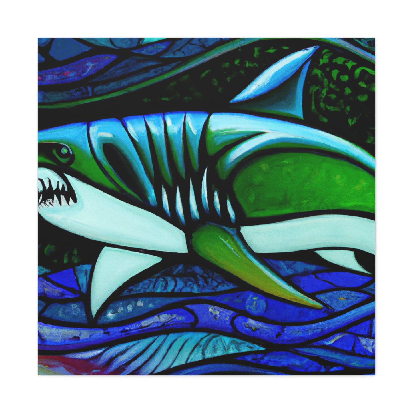 "Fearsome Shark Majesty" - Canvas