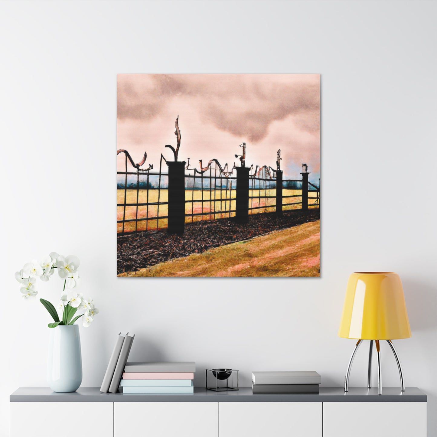 "The Barnyard Barrier" - Canvas