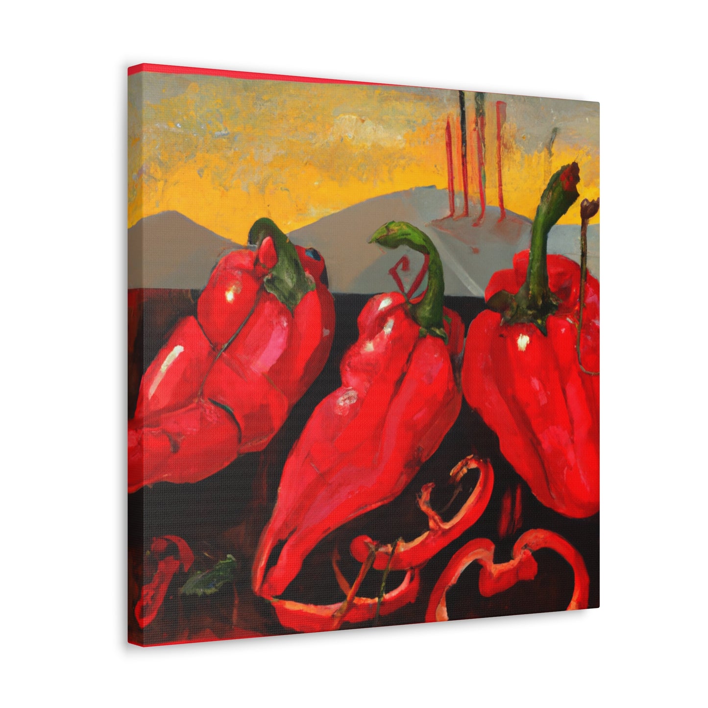 "Peppers in Illumination" - Canvas