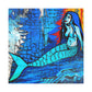 Mermaid in Moonlight - Canvas