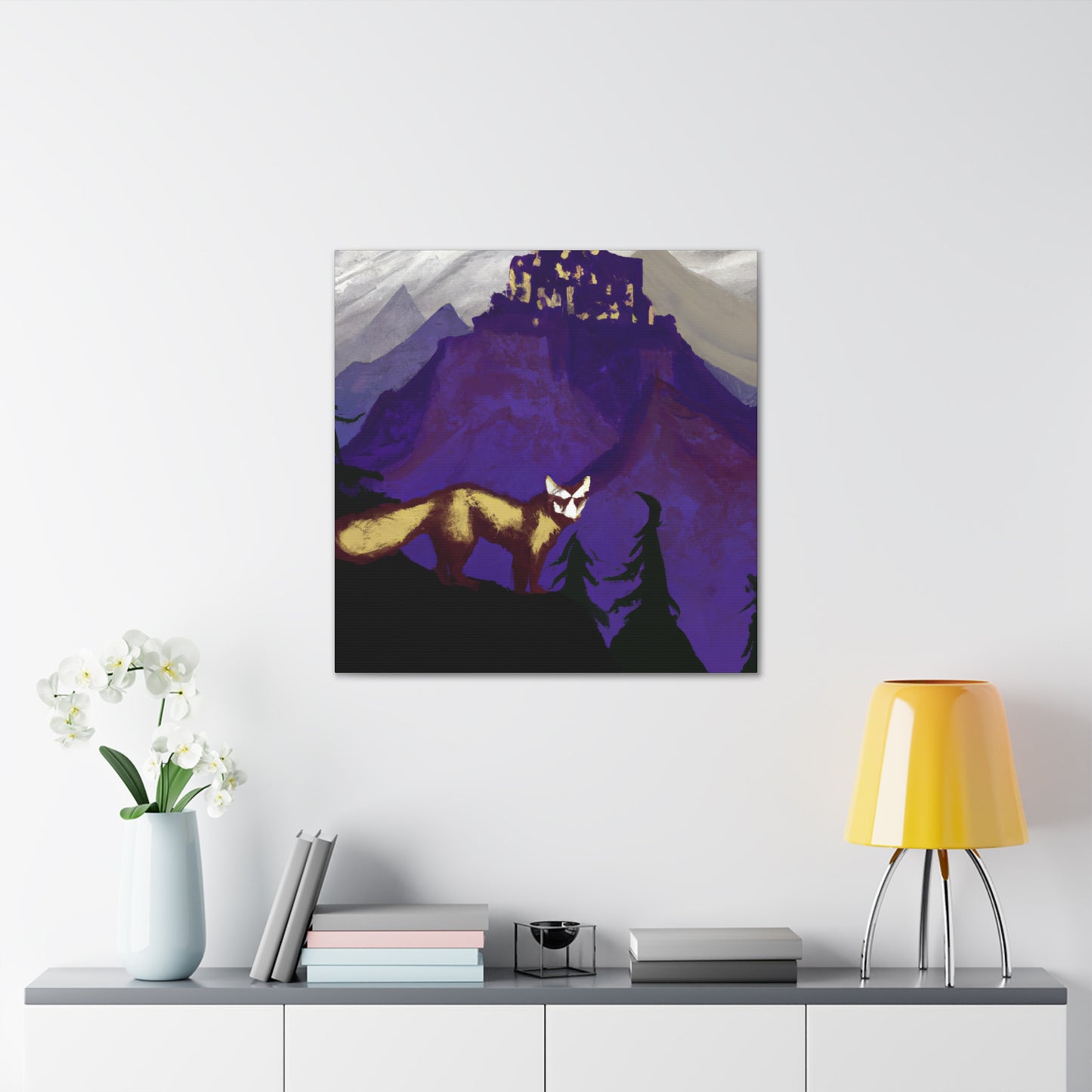 Marten in Moonlight Glow - Canvas