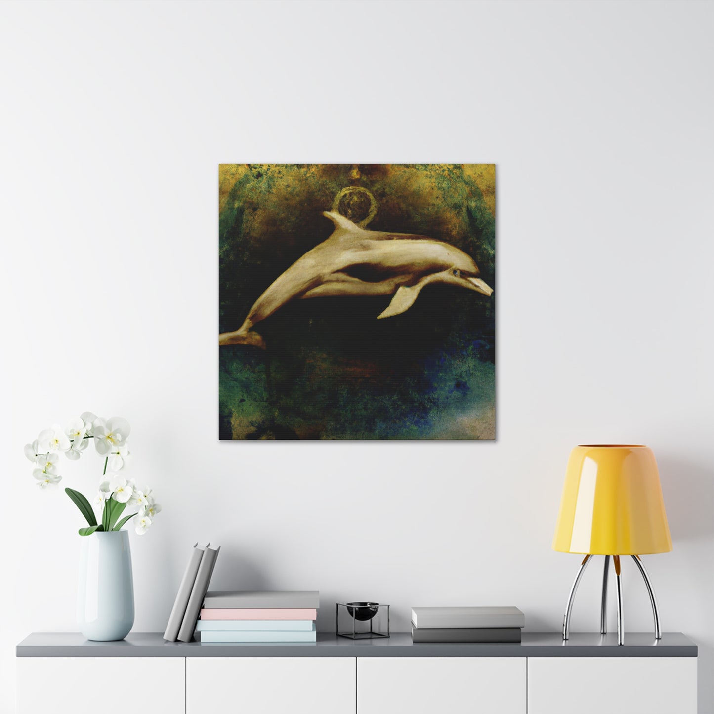 Dolphins at Playtime - Canvas