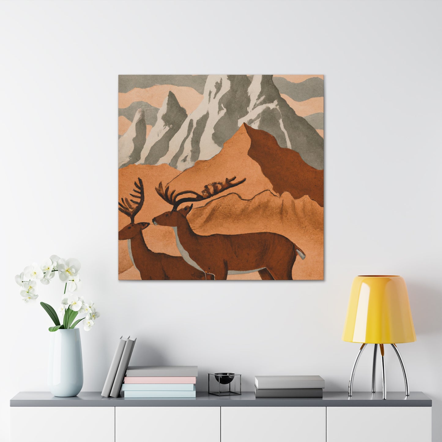 Deer at Neoclassicism - Canvas