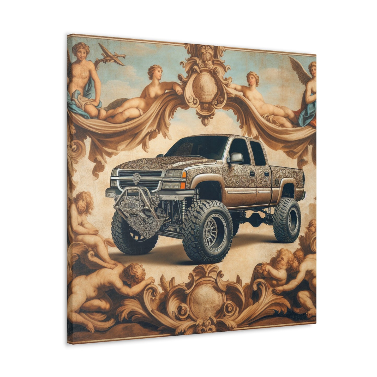 "Ornate Automobilia Elegance" - Canvas