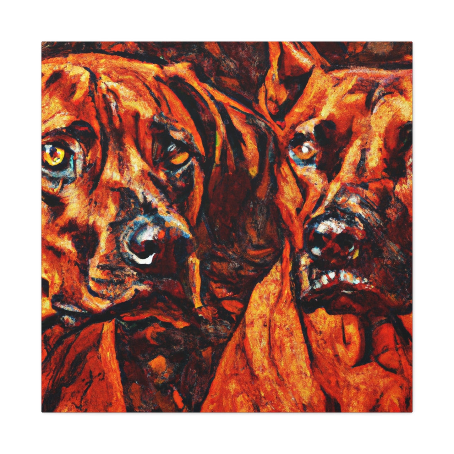 "Ridgeback in Reflection" - Canvas