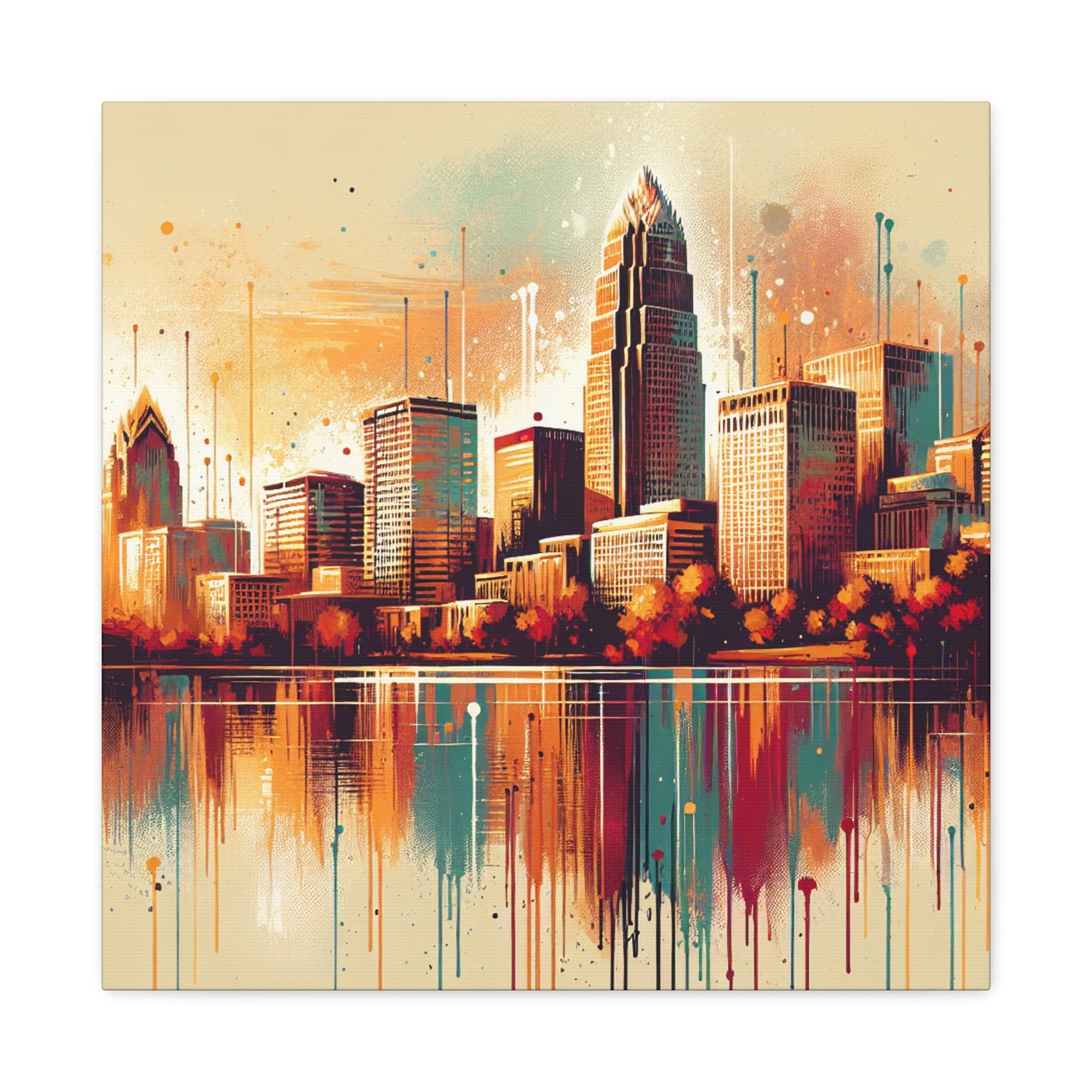 "Vibrant Urban Southern Melody" - Canvas