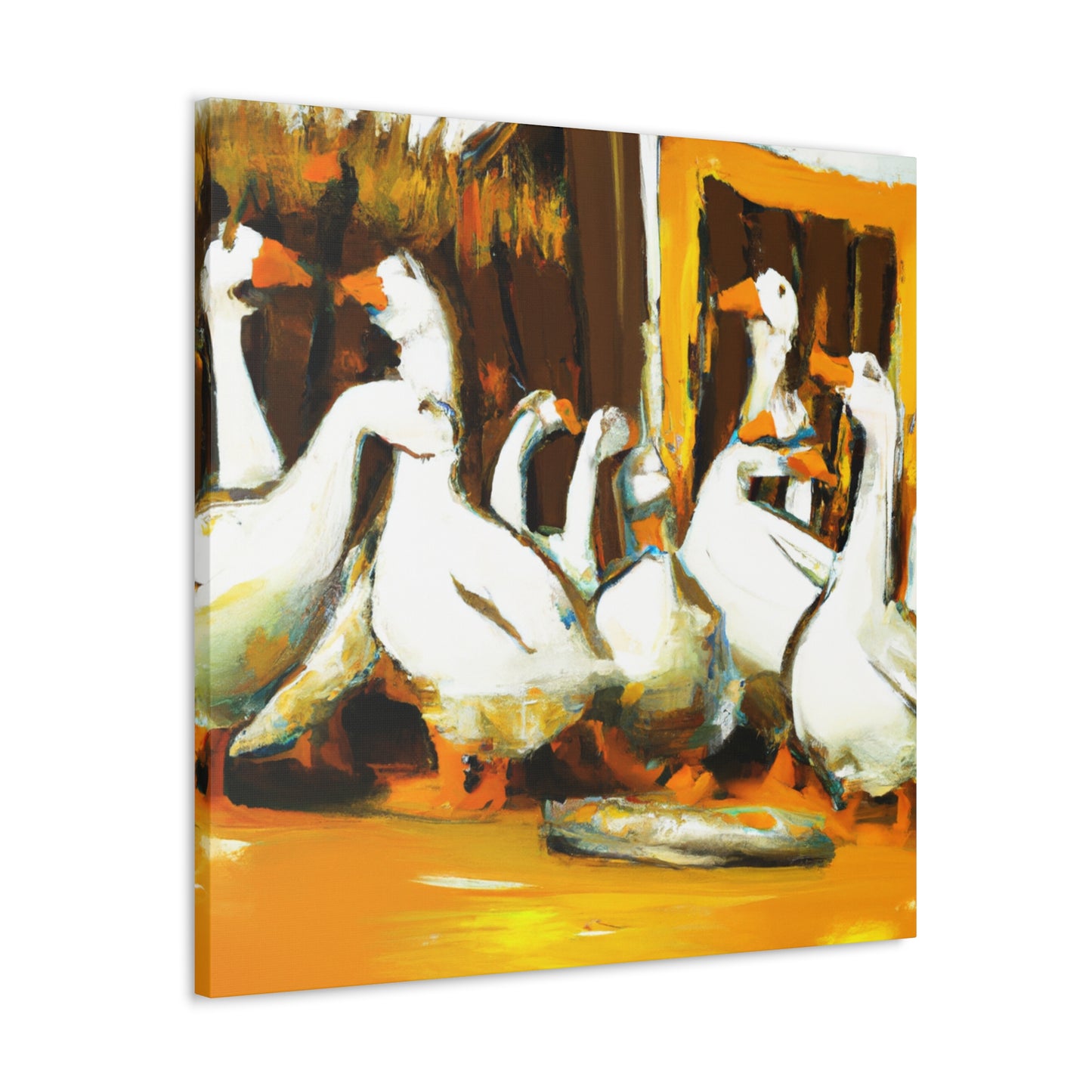 "Geese Amongst Clouds" - Canvas