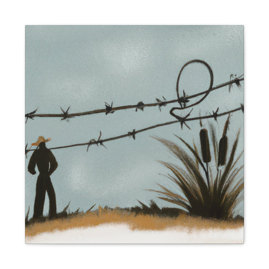 Barbed Wire Abstractions - Canvas