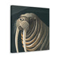 "Walrus in Moonlight Pose" - Canvas