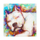 Pitbull in Impressionism - Canvas